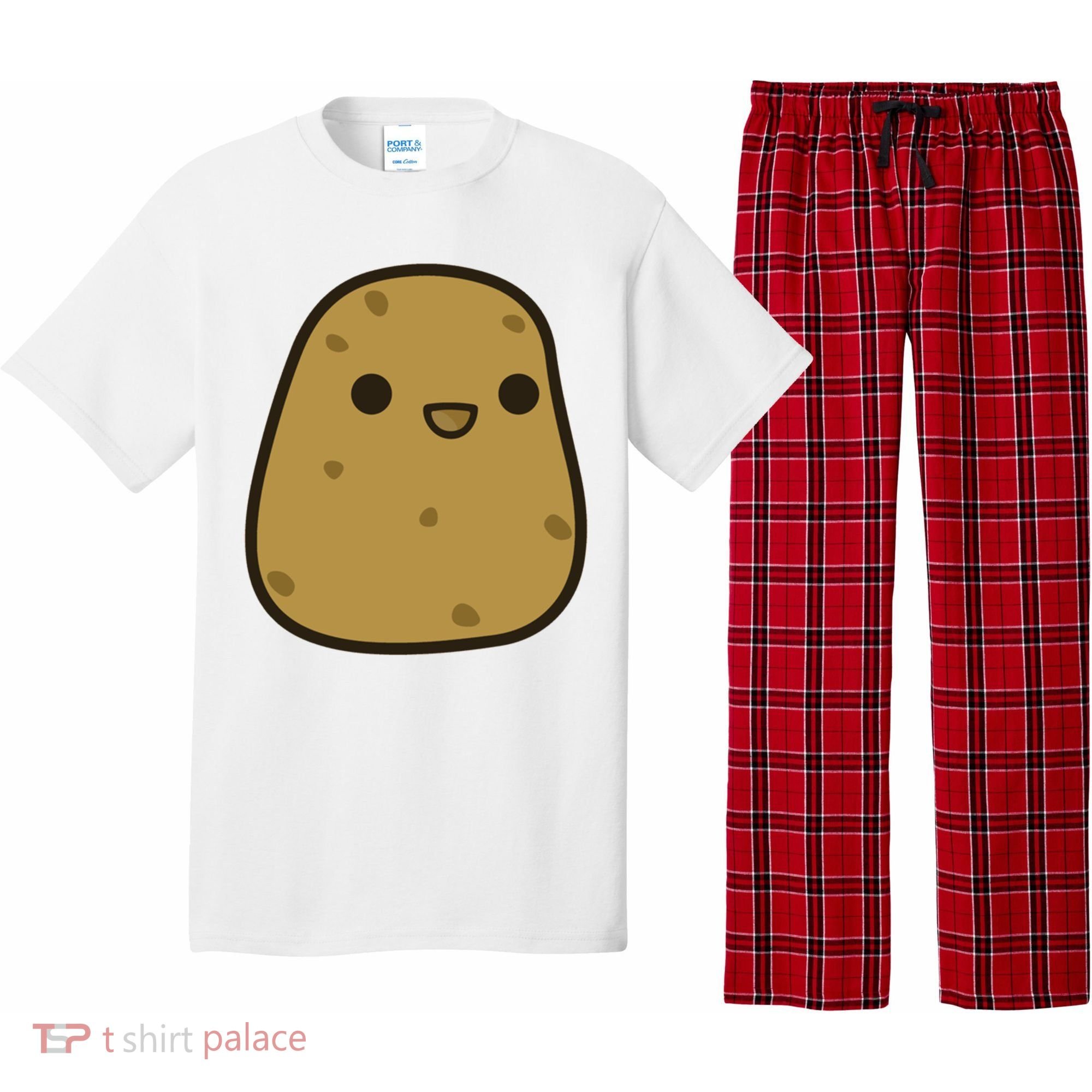 Potato Cool Gift Cute Food Graphic Funny Gift For Potato Lovers Pajama Set