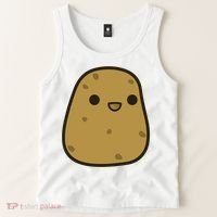 Potato Cool Gift Cute Food Graphic Funny Gift For Potato Lovers Tank Top thumb 2