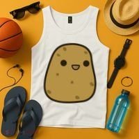 Potato Cool Gift Cute Food Graphic Funny Gift For Potato Lovers Tank Top thumb 4