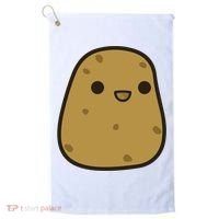Potato Cool Gift Cute Food Graphic Funny Gift For Potato Lovers Golf Towel thumb 0