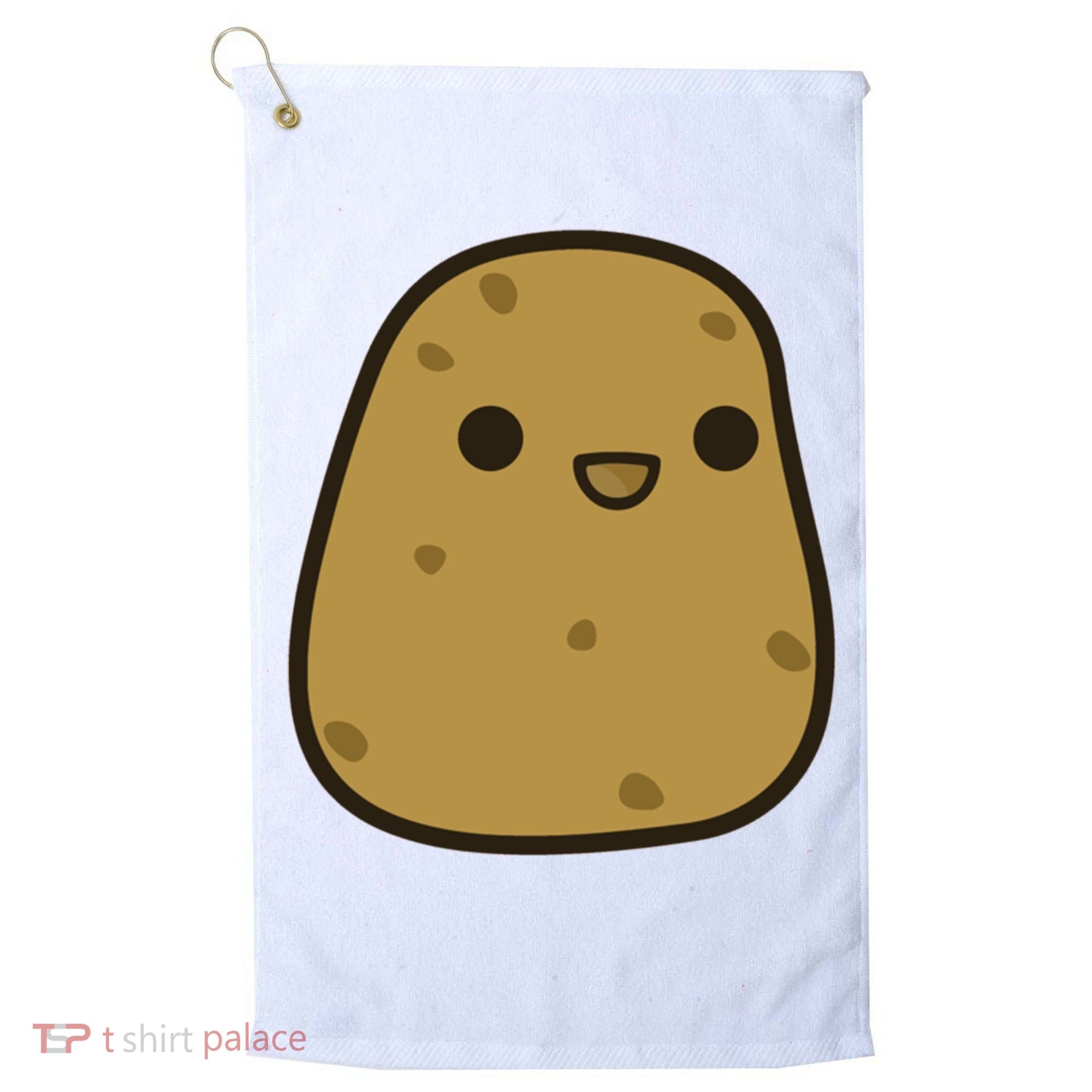 Potato Cool Gift Cute Food Graphic Funny Gift For Potato Lovers Golf Towel
