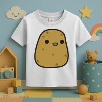 Potato Cool Gift Cute Food Graphic Funny Gift For Potato Lovers Toddler T-Shirt thumb 3