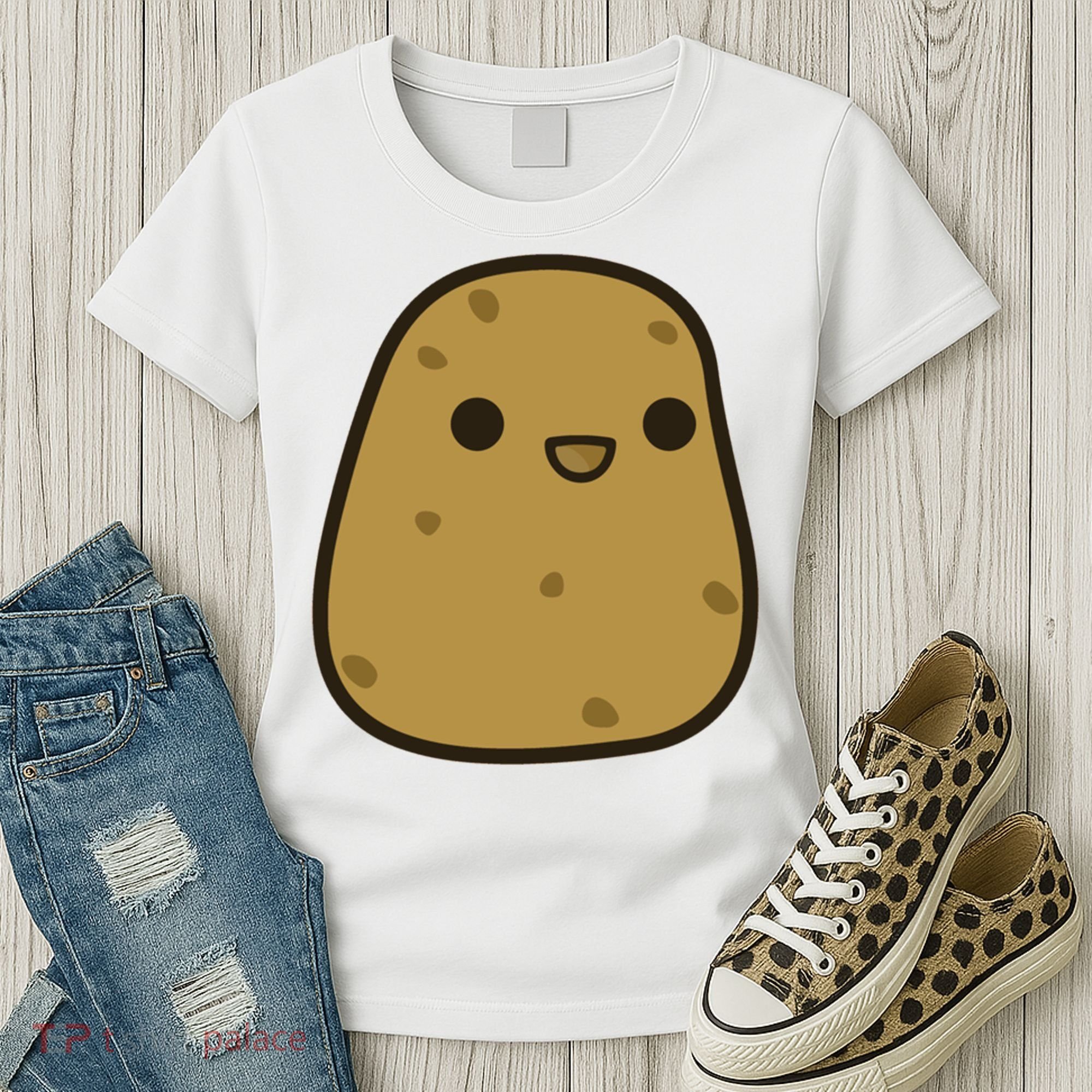 Potato Cool Gift Cute Food Graphic Funny Gift For Potato Lovers Women's T-Shirt