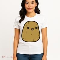 Potato Cool Gift Cute Food Graphic Funny Gift For Potato Lovers Women's T-Shirt thumb 4