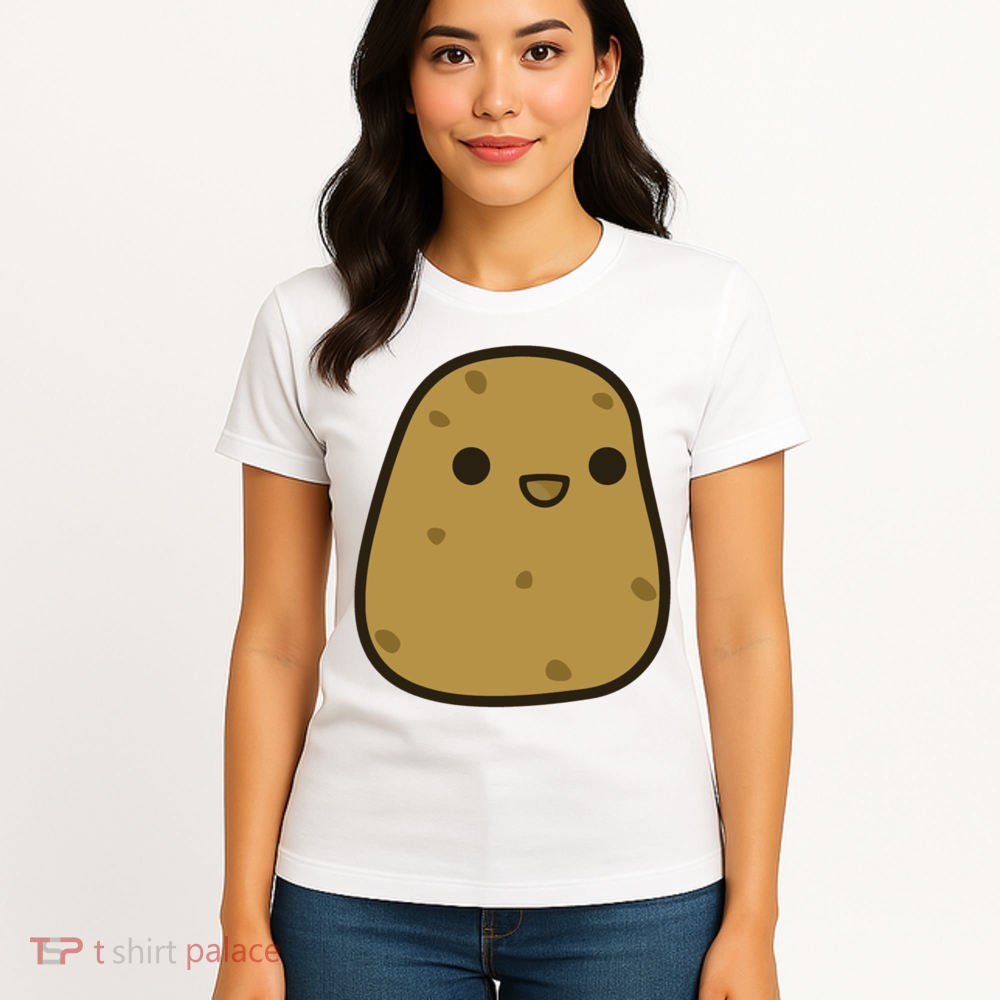 Potato Cool Gift Cute Food Graphic Funny Gift For Potato Lovers Women's T-Shirt