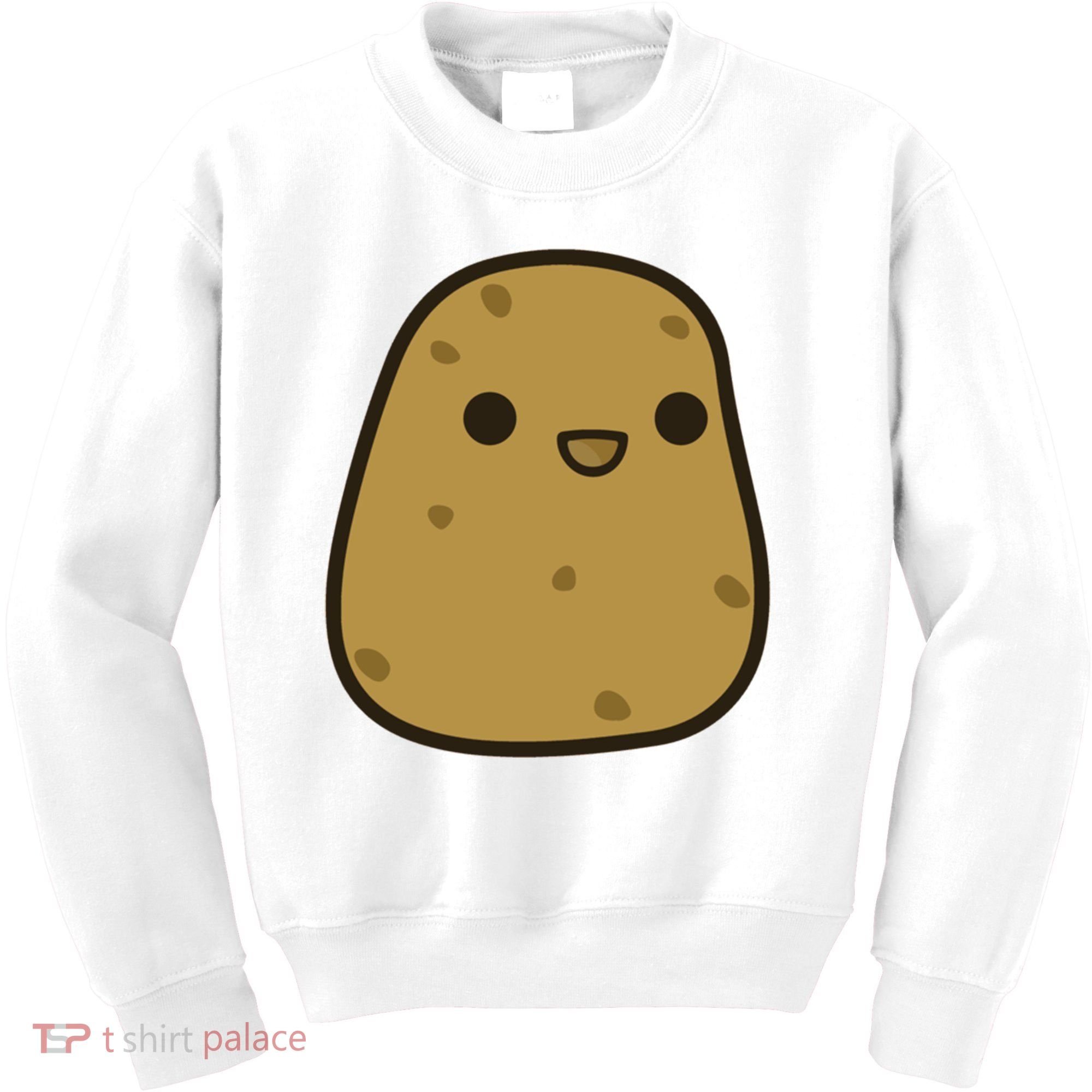 Potato Cool Gift Cute Food Graphic Funny Gift For Potato Lovers Kids Sweatshirt