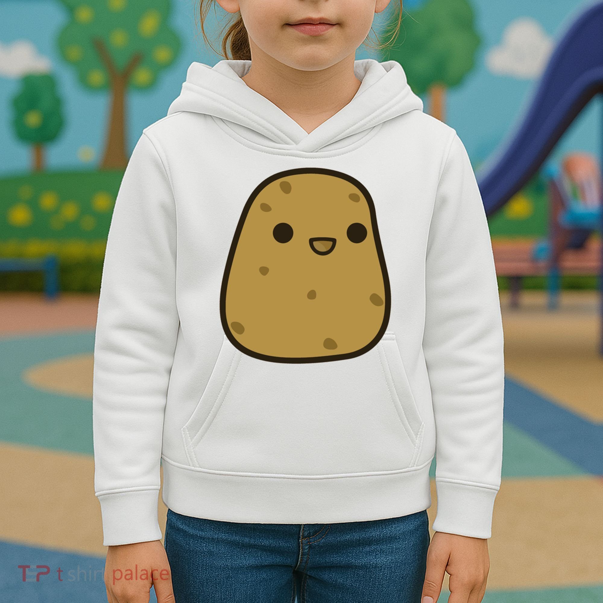 Potato Cool Gift Cute Food Graphic Funny Gift For Potato Lovers Kids Hoodie