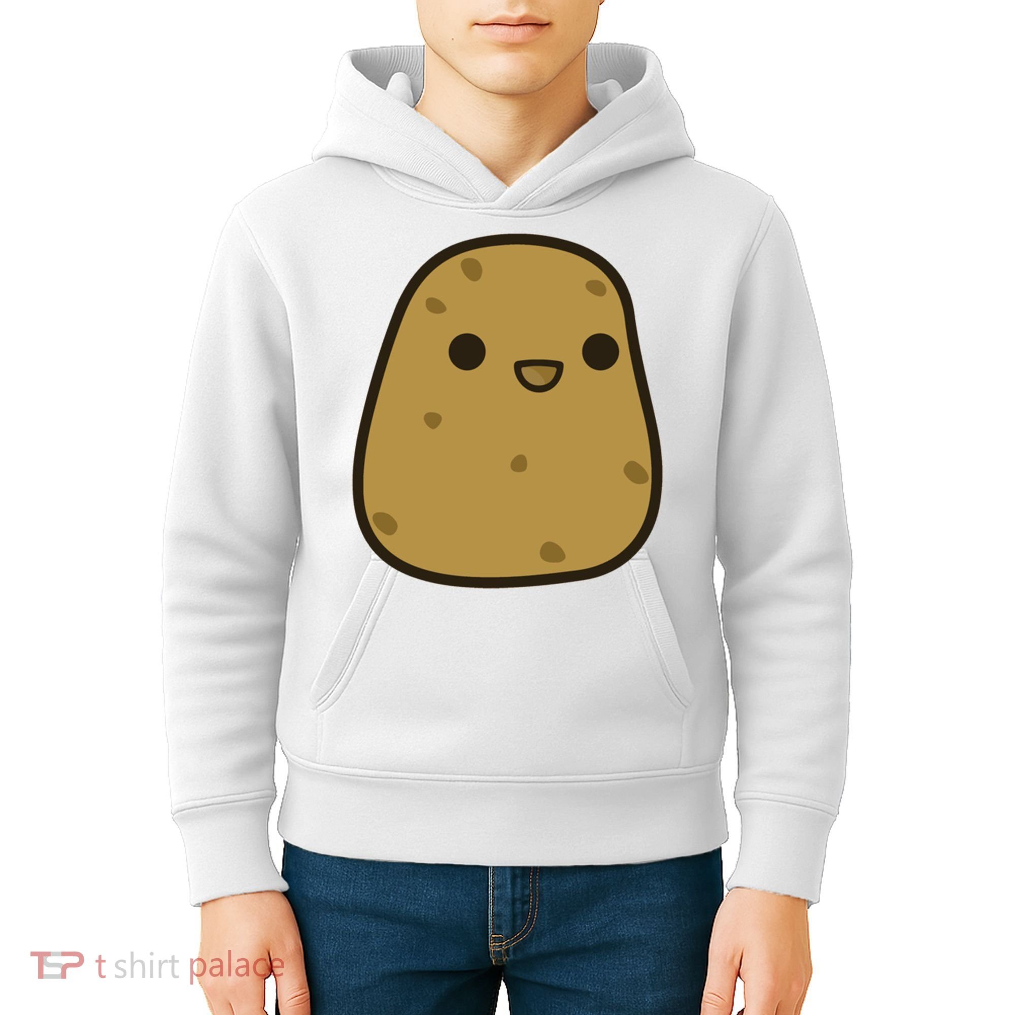 Potato Cool Gift Cute Food Graphic Funny Gift For Potato Lovers Kids Hoodie
