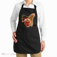 Persian Cat Gorgeous Reindeer Christmas Tree Light Xmas Apron thumb 2