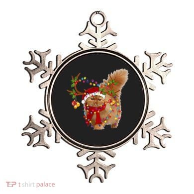 Persian Cat Gorgeous Reindeer Christmas Tree Light Xmas Ornament
