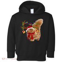 Persian Cat Gorgeous Reindeer Christmas Tree Light Xmas Toddler Hoodie thumb 0