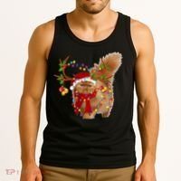 Persian Cat Gorgeous Reindeer Christmas Tree Light Xmas Tank Top thumb 3