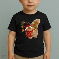 Persian Cat Gorgeous Reindeer Christmas Tree Light Xmas Toddler T-Shirt thumb 2