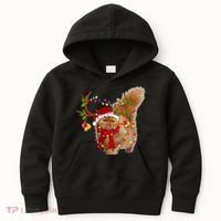 Persian Cat Gorgeous Reindeer Christmas Tree Light Xmas Kids Hoodie thumb 0
