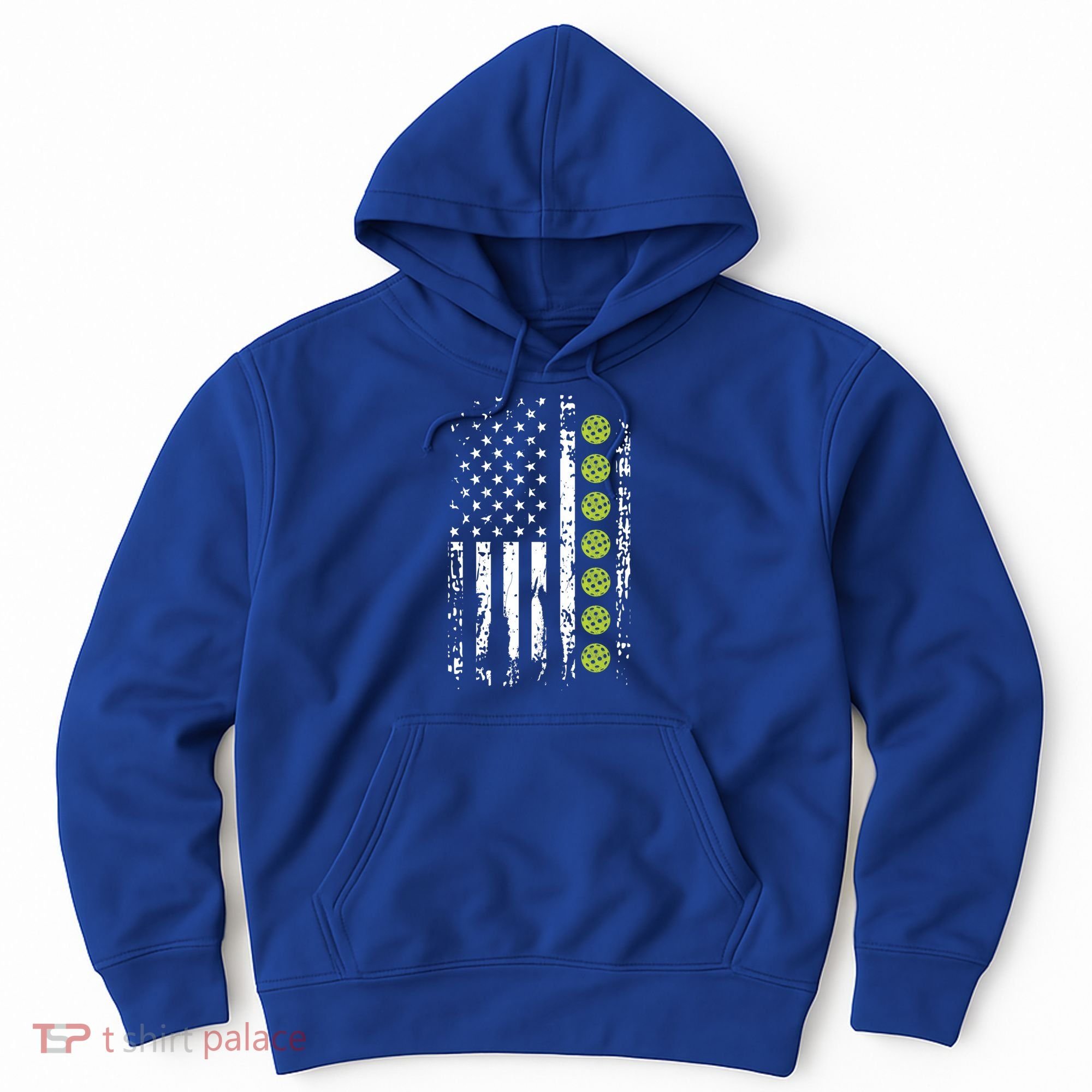 Pickleball Cool Gift American Flag Pickleball Player Gift Cute Gift Hoodie