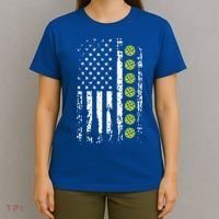 Pickleball Cool Gift American Flag Pickleball Player Gift Cute Gift T-Shirt thumb 4