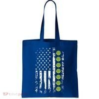 Pickleball Cool Gift American Flag Pickleball Player Gift Cute Gift Tote Bag thumb 0