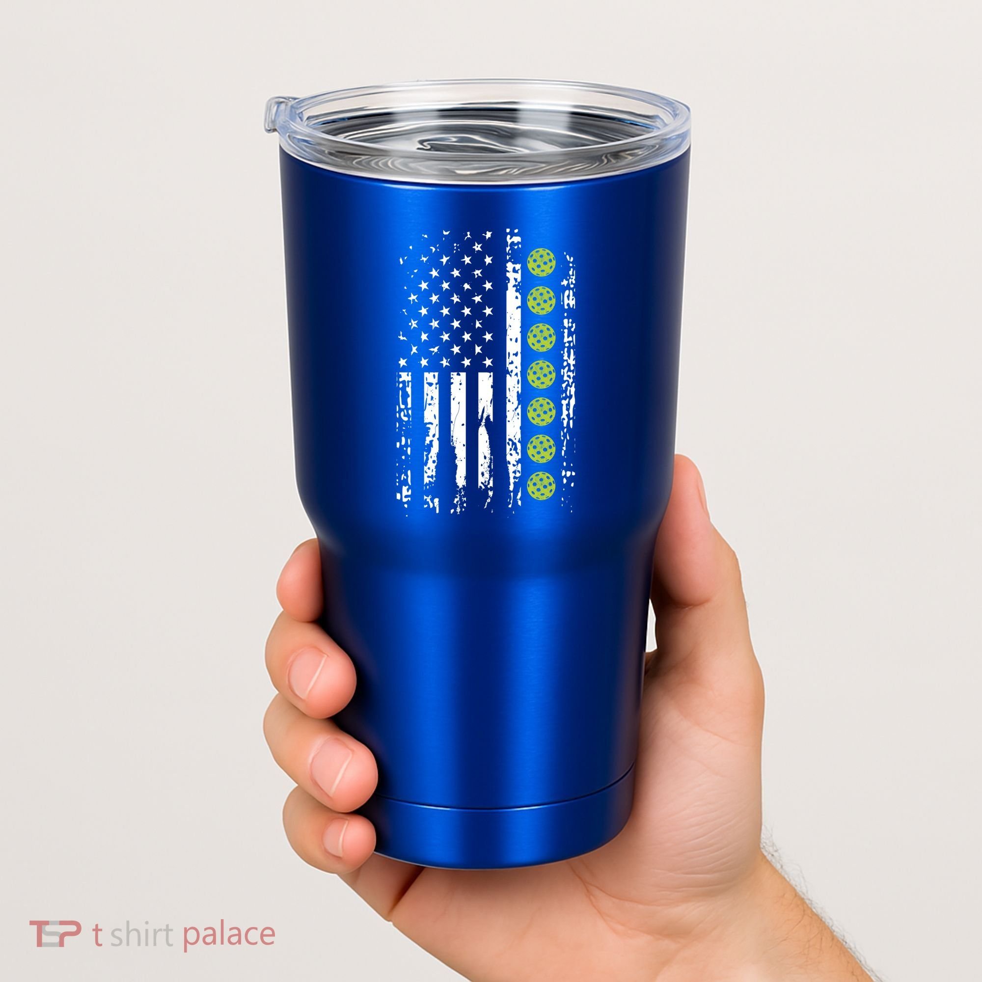 Pickleball Cool Gift American Flag Pickleball Player Gift Cute Gift Tumbler