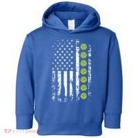 Pickleball Cool Gift American Flag Pickleball Player Gift Cute Gift Toddler Hoodie thumb 0
