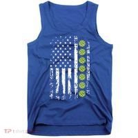 Pickleball Cool Gift American Flag Pickleball Player Gift Cute Gift Tank Top thumb 0