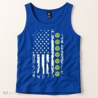 Pickleball Cool Gift American Flag Pickleball Player Gift Cute Gift Tank Top thumb 2