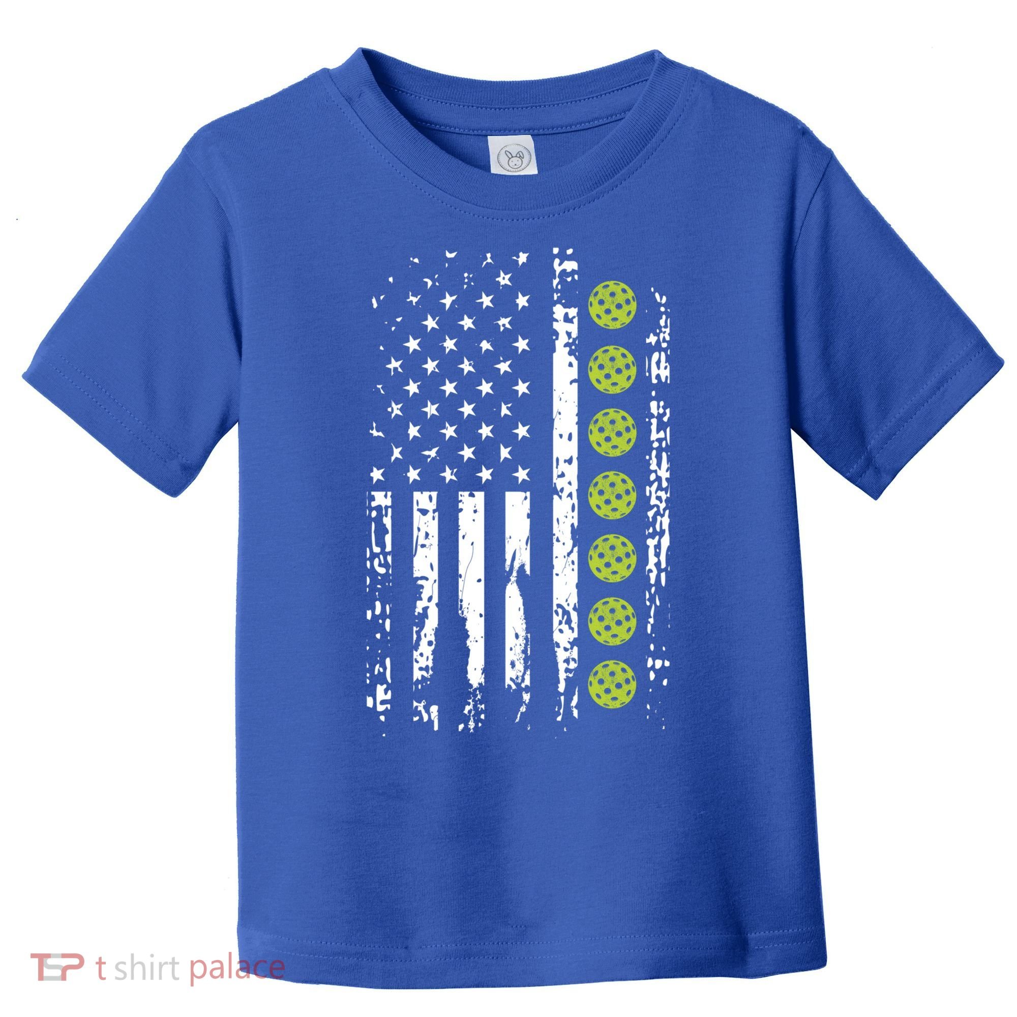 Pickleball Cool Gift American Flag Pickleball Player Gift Cute Gift Toddler T-Shirt