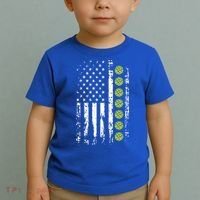 Pickleball Cool Gift American Flag Pickleball Player Gift Cute Gift Toddler T-Shirt thumb 2