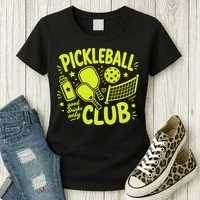 Pickleball Club Good Drinks Only Women's T-Shirt thumb 3