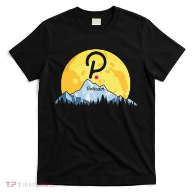 Polkadot Crypto Giant Moon Coin Dot Logo Cryptocurrency T-Shirt