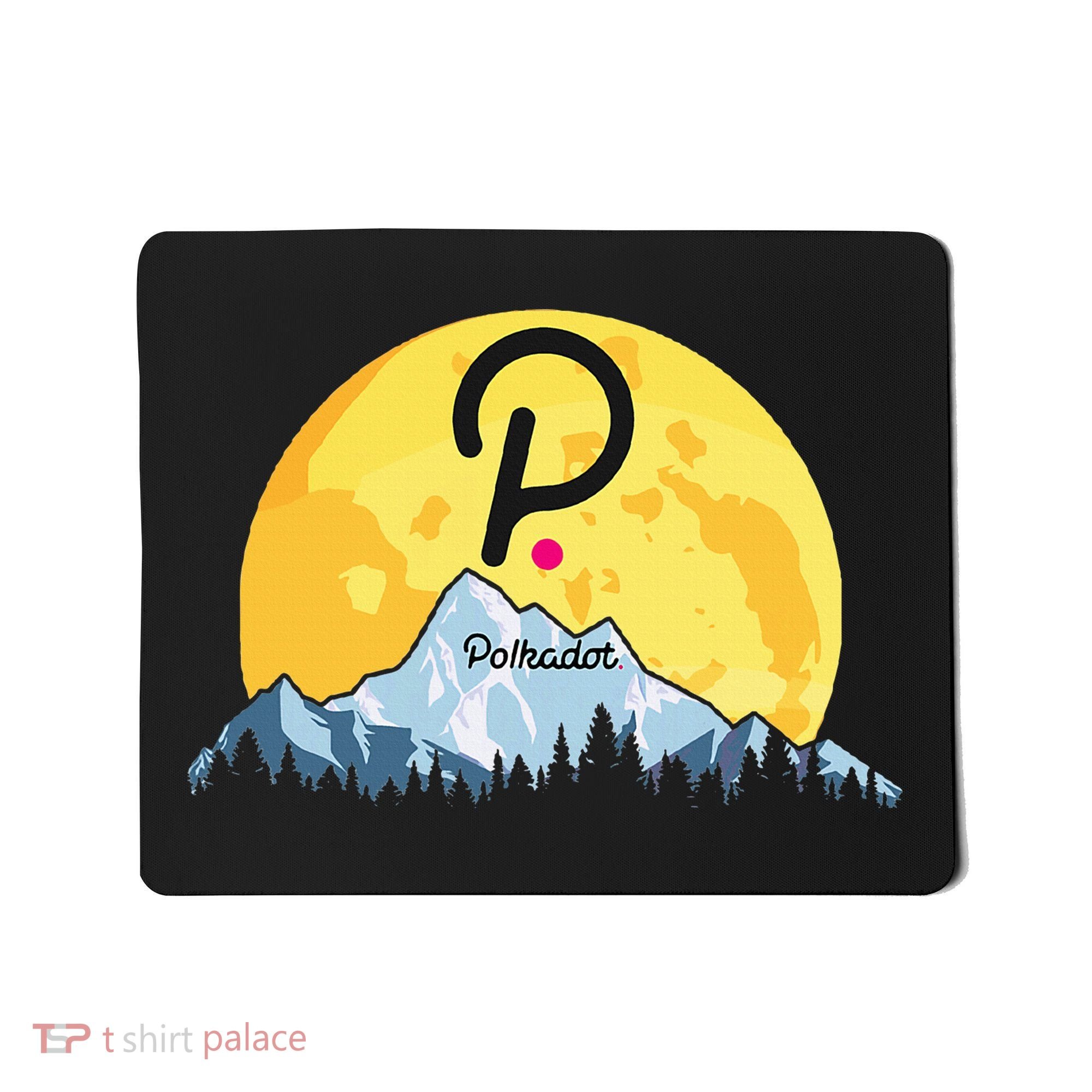 Polkadot Crypto Giant Moon Coin Dot Logo Cryptocurrency Mousepad