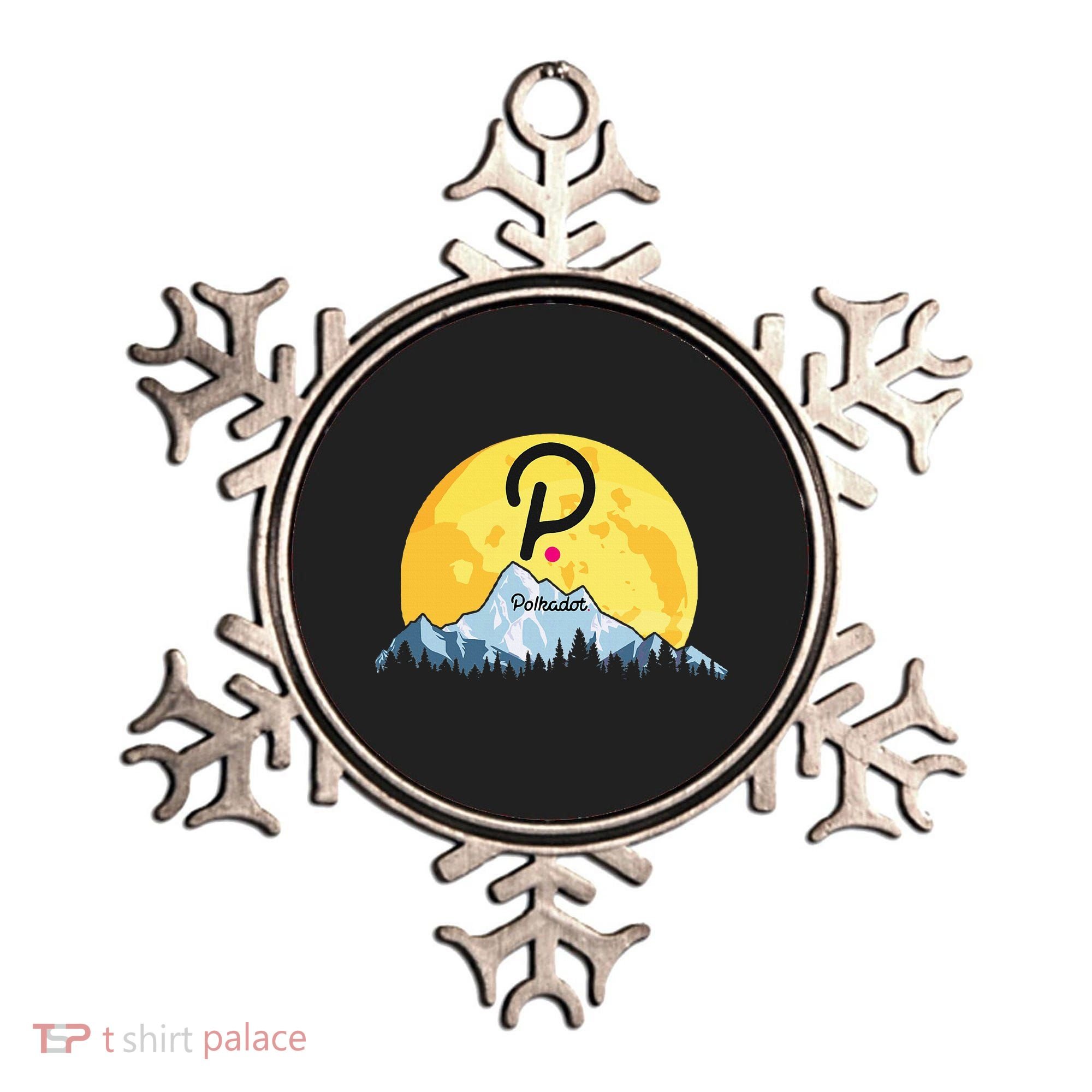 Polkadot Crypto Giant Moon Coin Dot Logo Cryptocurrency Ornament