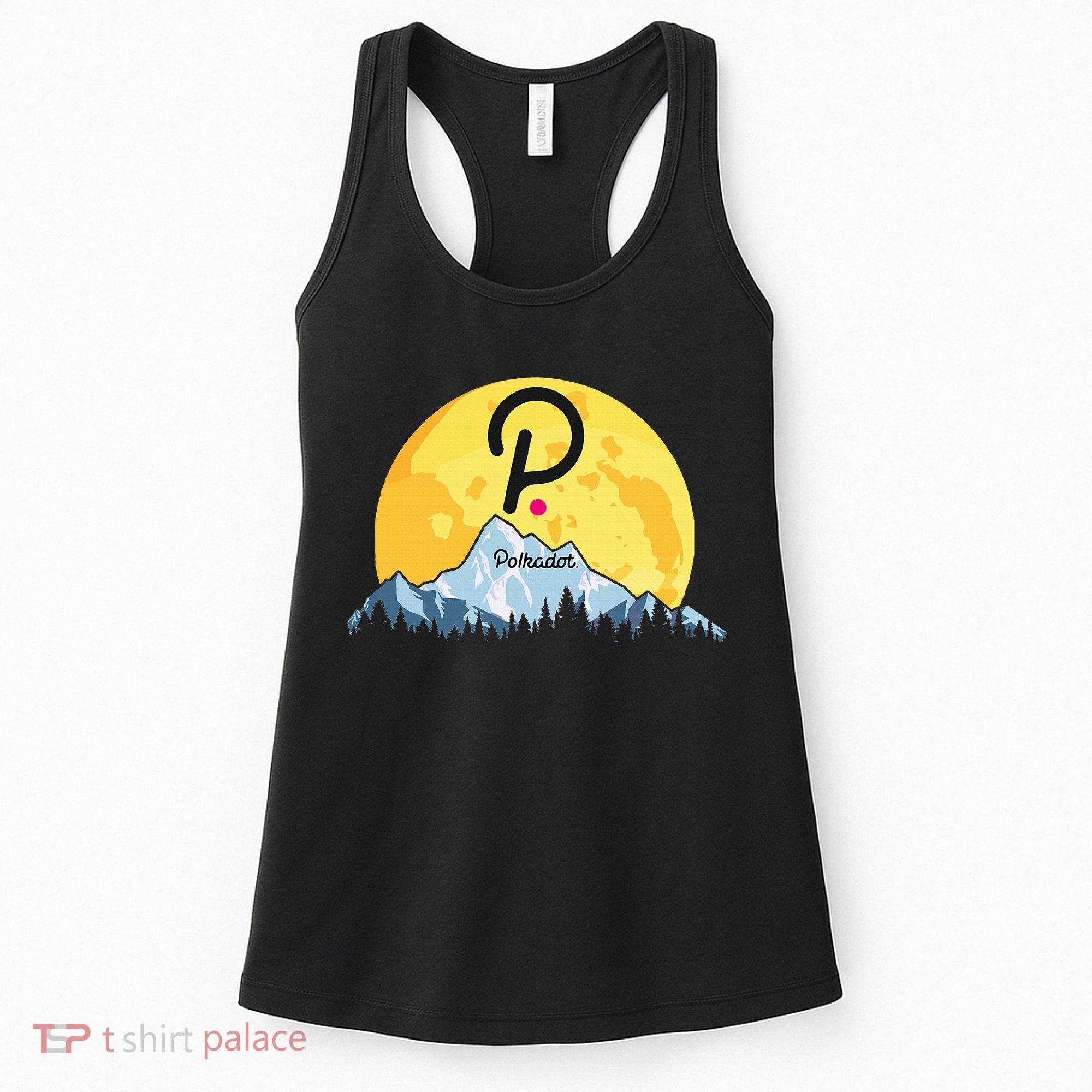 Polkadot Crypto Giant Moon Coin Dot Logo Cryptocurrency Women's Tank Top