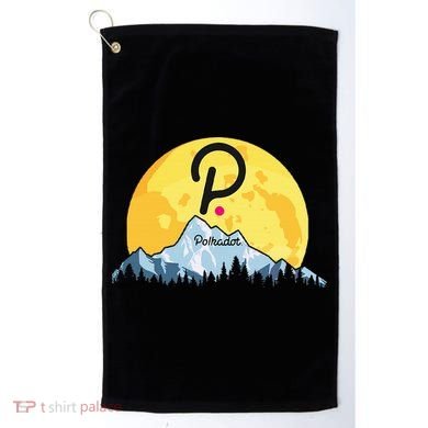 Polkadot Crypto Giant Moon Coin Dot Logo Cryptocurrency Golf Towel