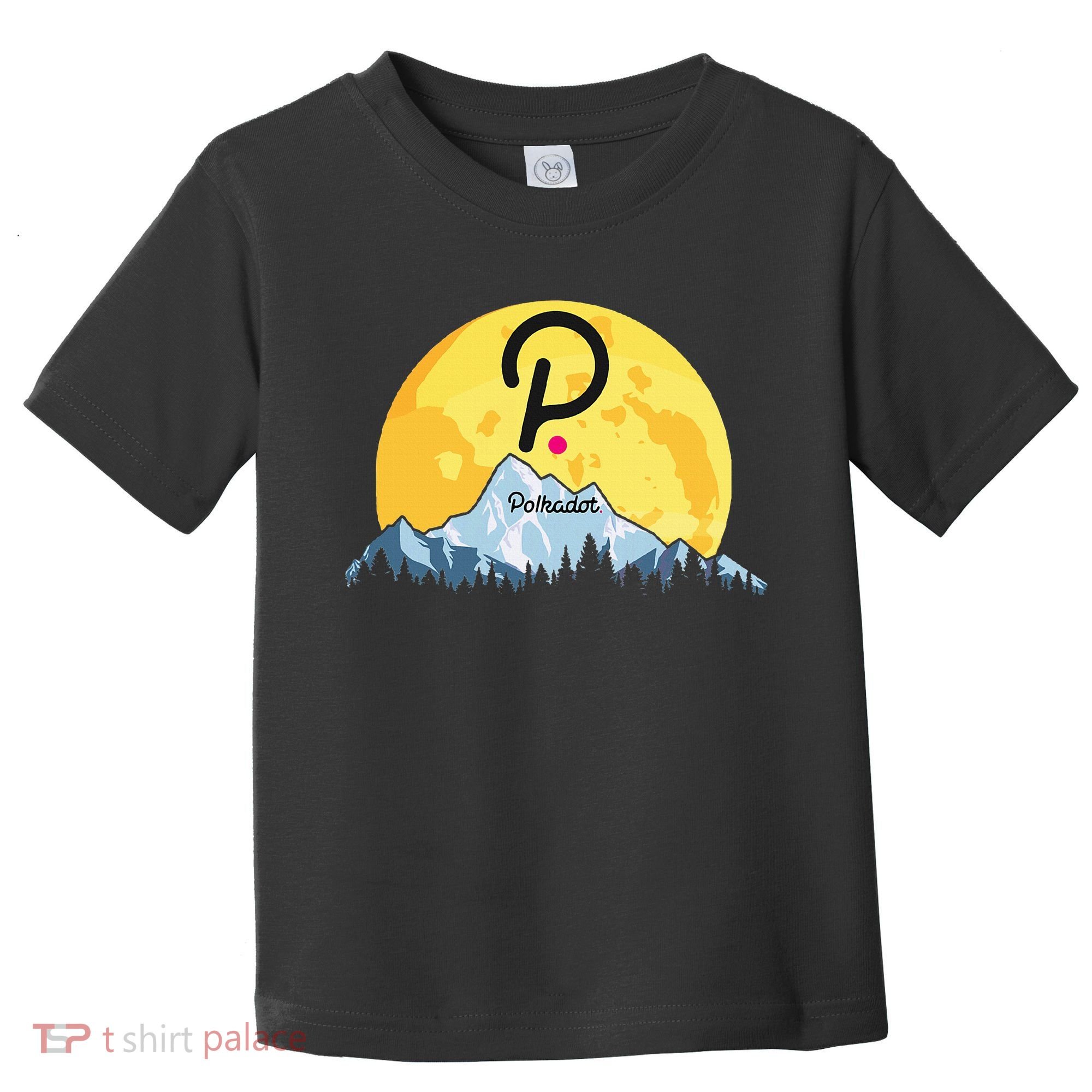 Polkadot Crypto Giant Moon Coin Dot Logo Cryptocurrency Toddler T-Shirt