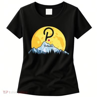 Polkadot Crypto Giant Moon Coin Dot Logo Cryptocurrency Women's T-Shirt