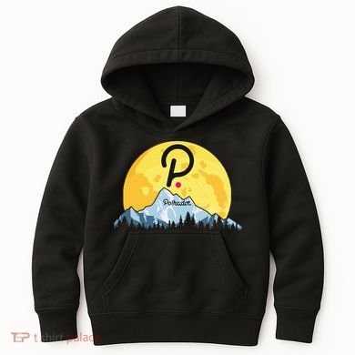 Polkadot Crypto Giant Moon Coin Dot Logo Cryptocurrency Kids Hoodie