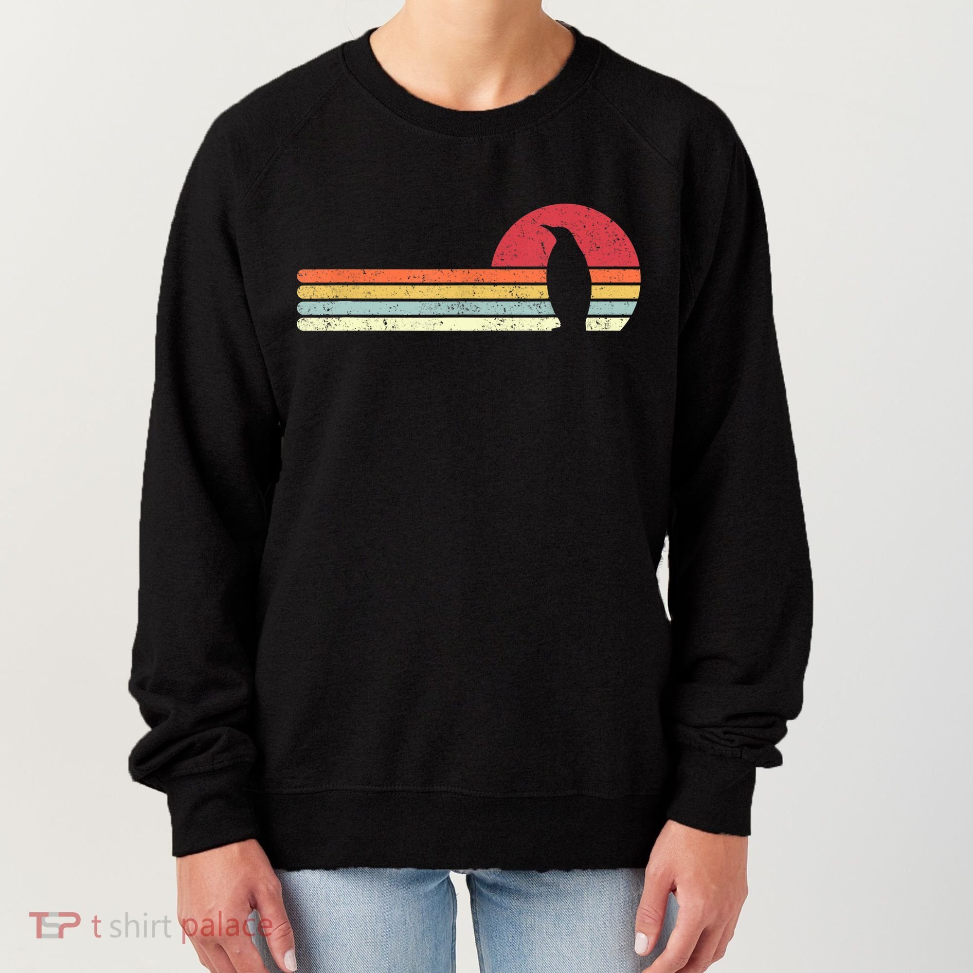 Penguin Cute Gift Retro Style Gift Women's Sweatshirt