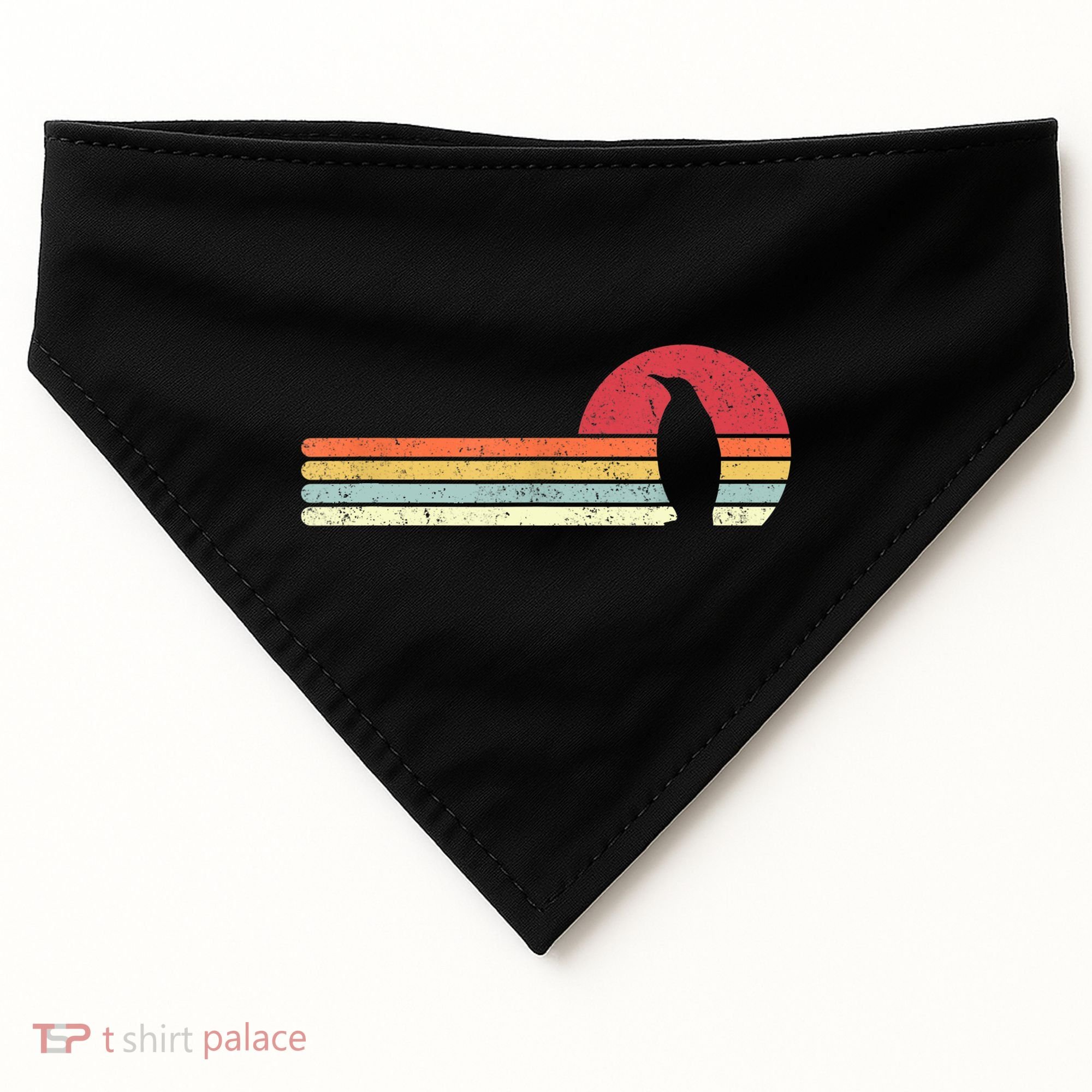 Penguin Cute Gift Retro Style Gift USA-Made Doggie Bandana