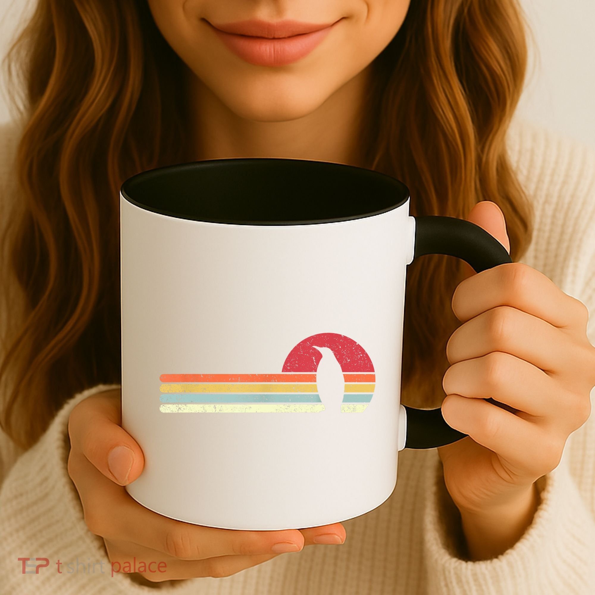 Penguin Cute Gift Retro Style Gift Coffee Mug