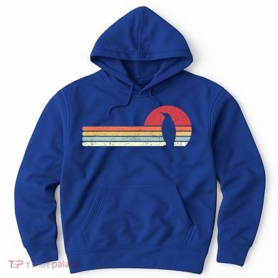 Penguin Cute Gift Retro Style Gift Hoodie
