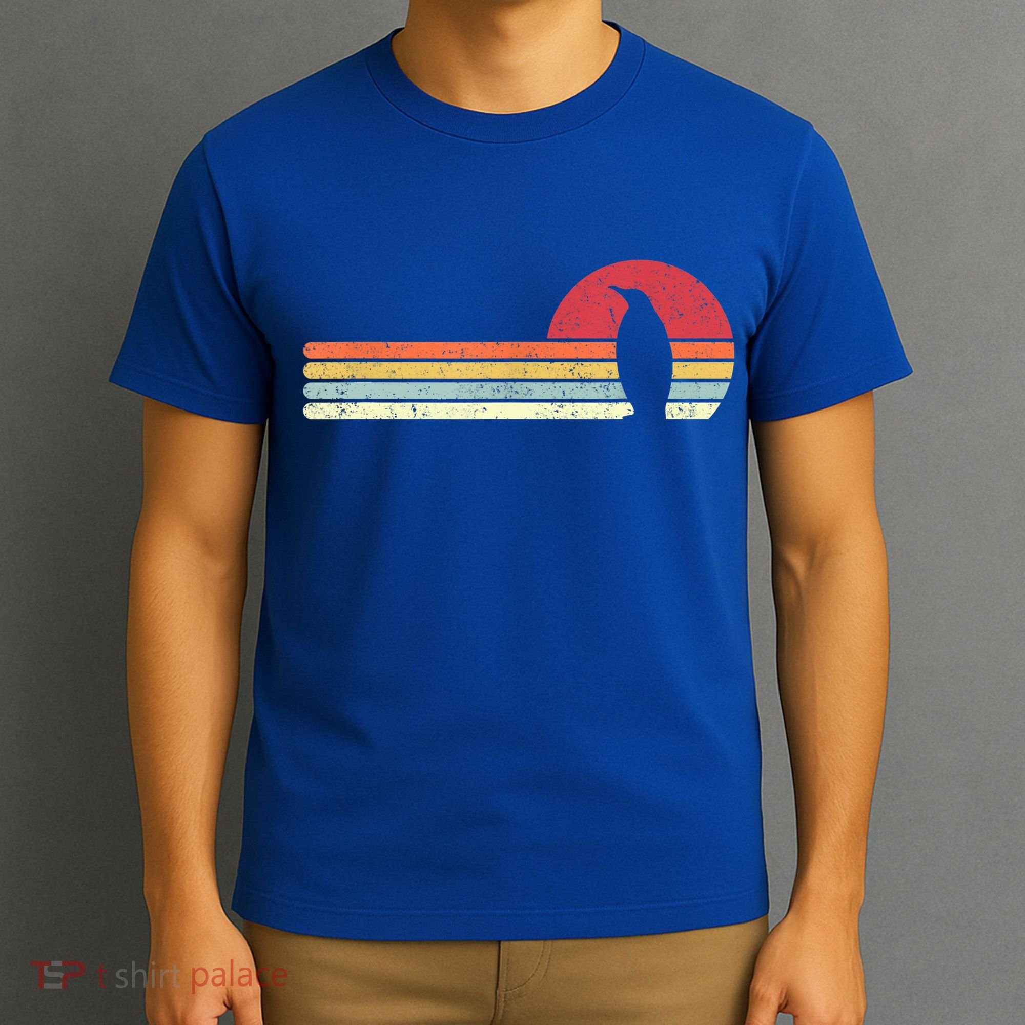 Penguin Cute Gift Retro Style Gift T-Shirt