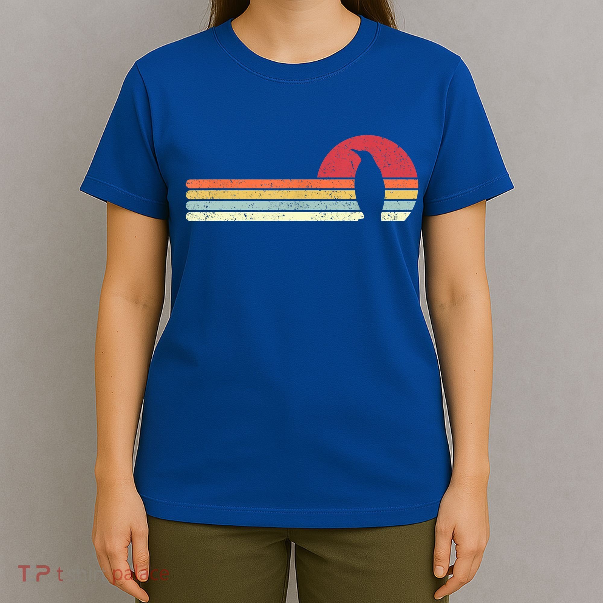 Penguin Cute Gift Retro Style Gift T-Shirt