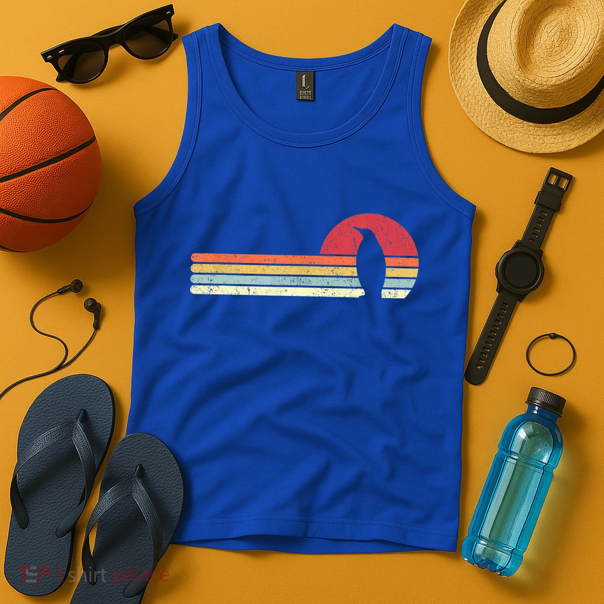 Penguin Cute Gift Retro Style Gift Tank Top