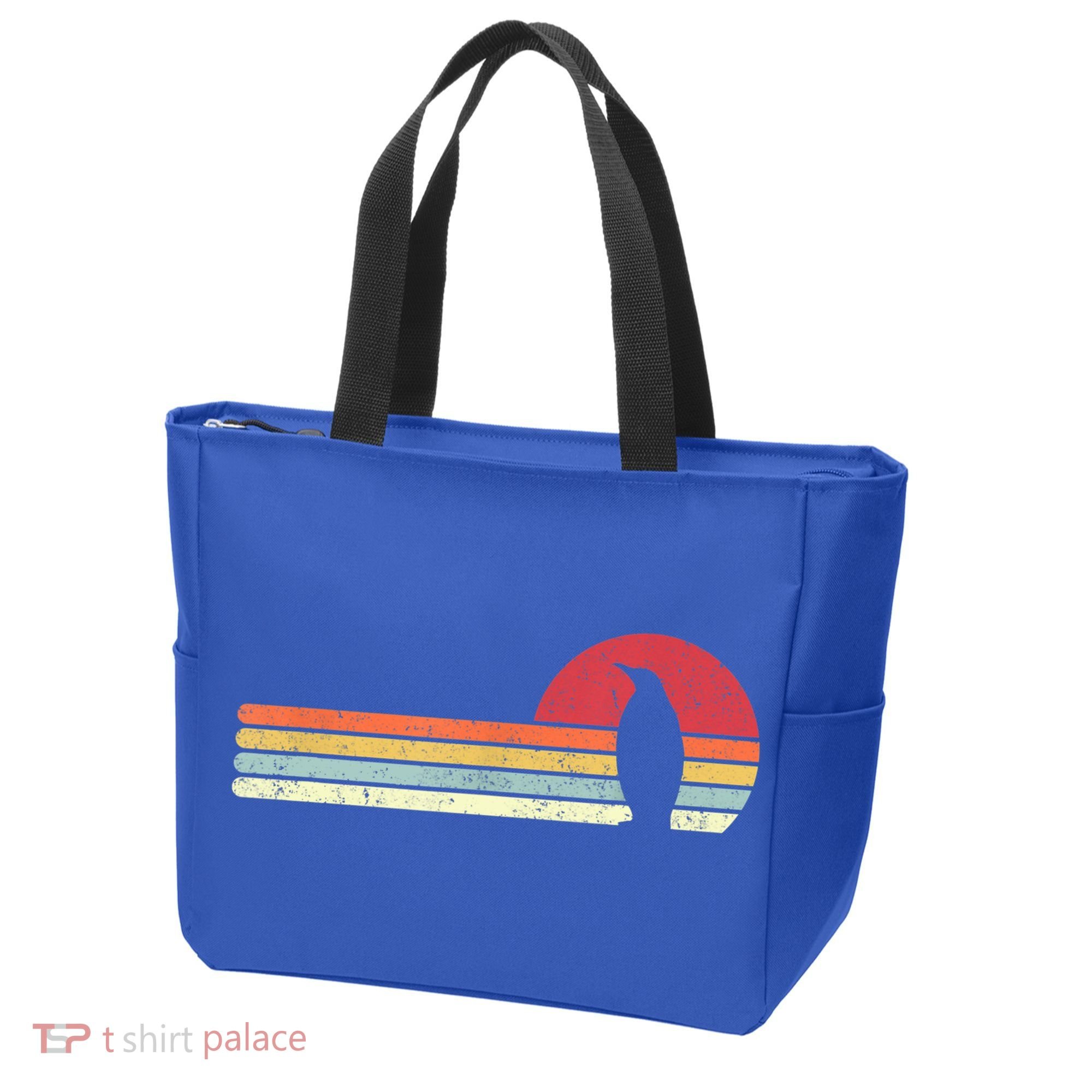 Penguin Cute Gift Retro Style Gift Tote Bag