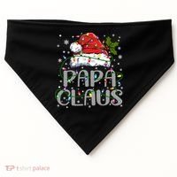 Papa Claus Gift For Christmas Lights USA-Made Doggie Bandana thumb 0