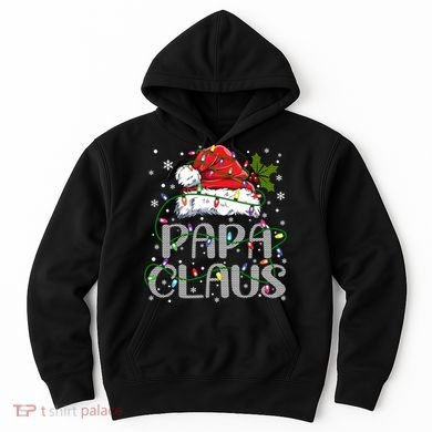 Papa Claus Gift For Christmas Lights Hoodie