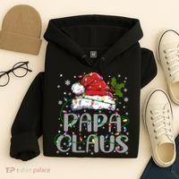 Papa Claus Gift For Christmas Lights Hoodie thumb 4