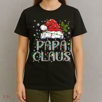 Papa Claus Gift For Christmas Lights T-Shirt thumb 4