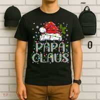 Papa Claus Gift For Christmas Lights T-Shirt thumb 6