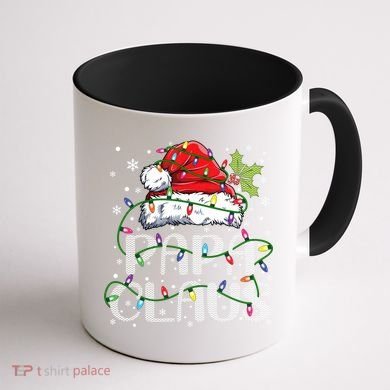 Papa Claus Gift For Christmas Lights Coffee Mug back